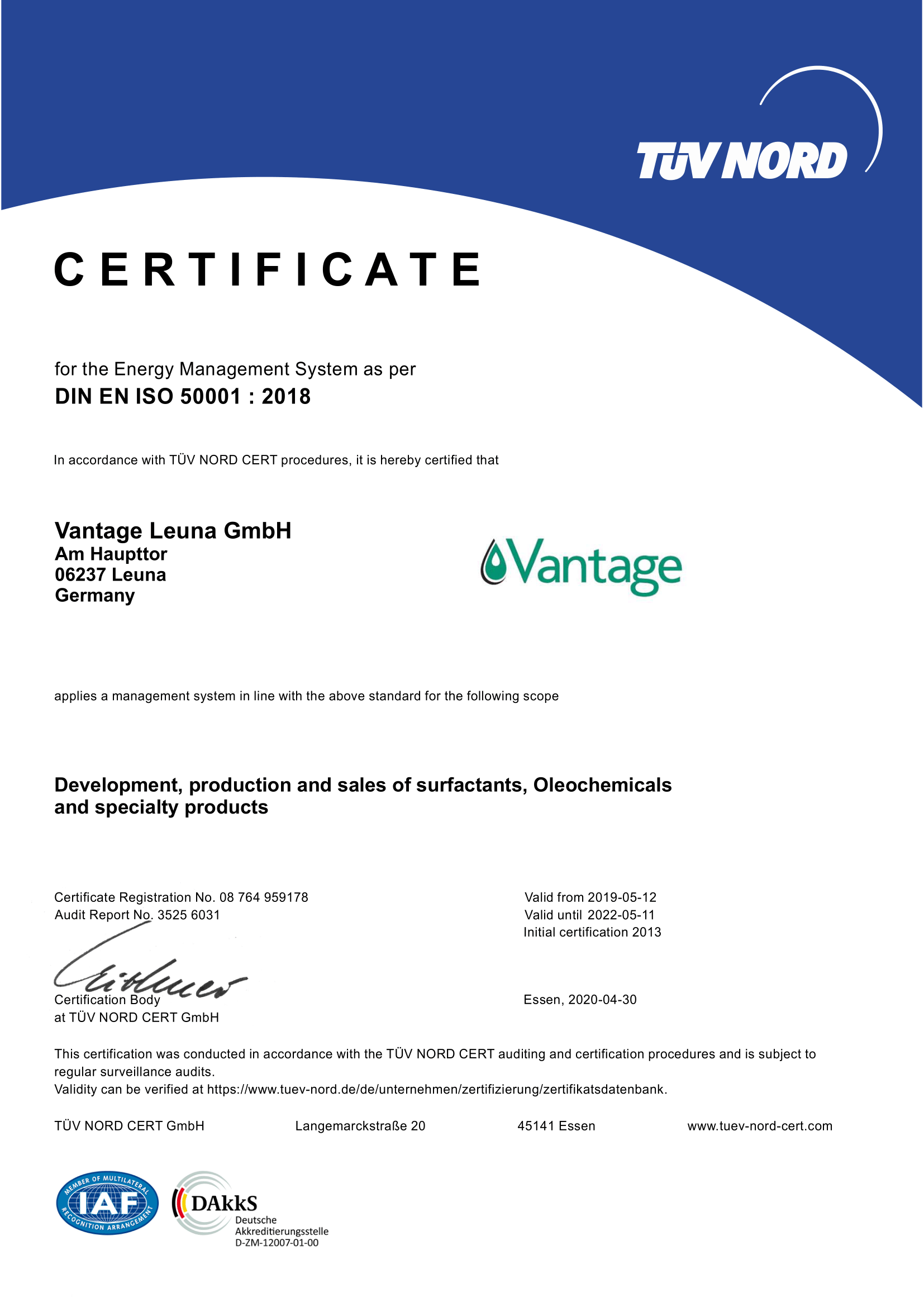 Vantage Leuna GmbH 50001_2018 en-1